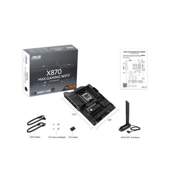 ASUS X870 MAX GAMING WIFI7 ATX Socket AM5 Chipset AMD X870