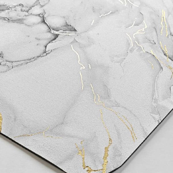 Venor Ultra-Absorbent Badmatta - Grå Marmor Effekt 50x80 cm
