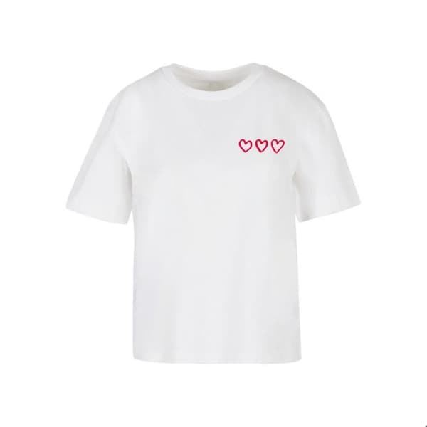 T-shirt dam Miss Tee In A Row - vit