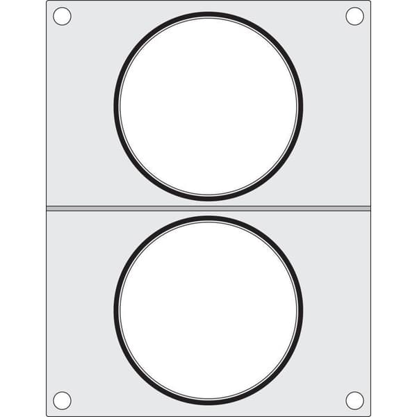 Förseglingsmatris 2 x rund behållare 115 mm - Hendi