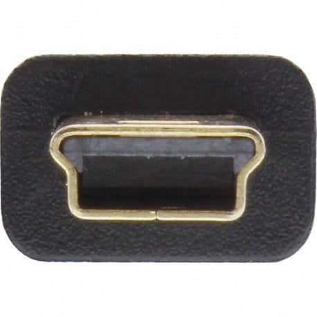 USB 2.0-kabel - InLine® - A Hane till Mini Hane - 5 stift - 2m - Svart