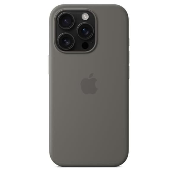 APPLE iPhone 16 Pro - Silikonskal med MagSafe - Stengrå
