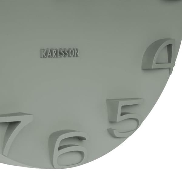 Väggklocka - Present Time - On the Edge - D42cm - Grön - Modern design