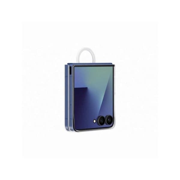 Fodral för smartphone - SAMSUNG - Z Flip7 - Silikon - Transparent - Med ring