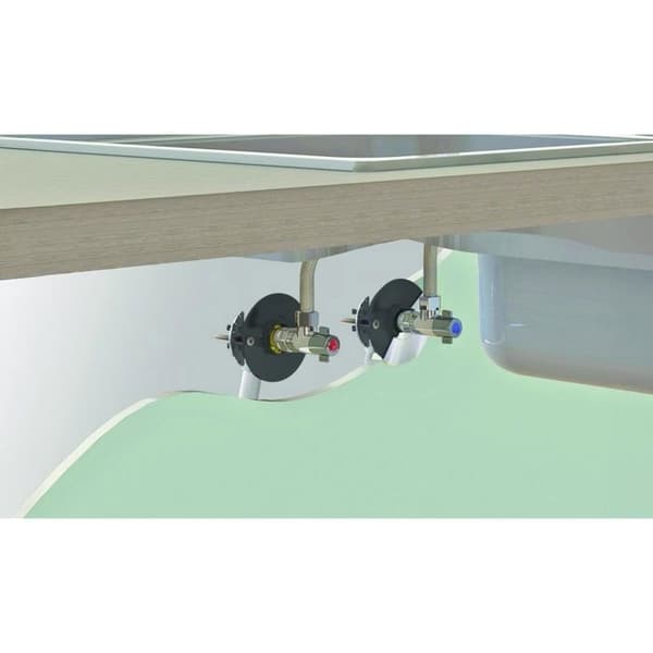 Fixering Blandare Under Handfat – SOMATHERM FÖR DIG – Komplett kit – Presskoppling M12/17