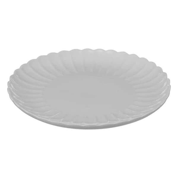 Set av 6 Talförande "Romy" 27cm Vit