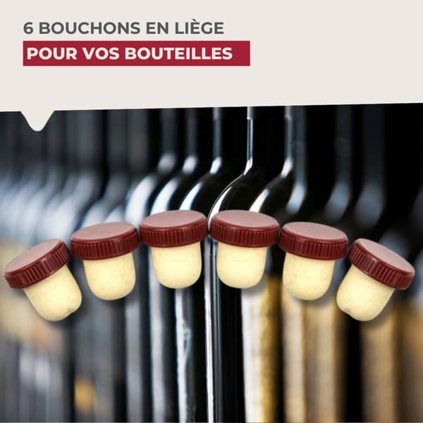 Set om 6 Fackelmann Bar Concept korkar ref. 05700