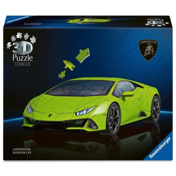 Puzzle 3D Iconics - Lamborghini Huracán EVO - Grön edition