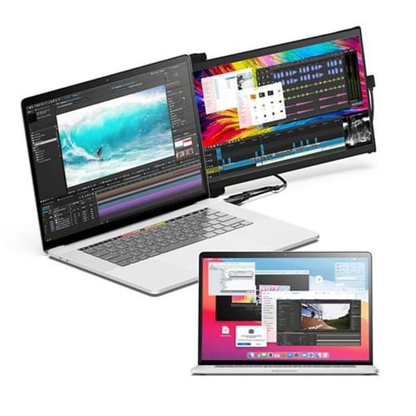 Ecran PC Mobil Pixels Duex Max DS Mobil Pixels bärbar skärm 14,1'' för bärbar dator