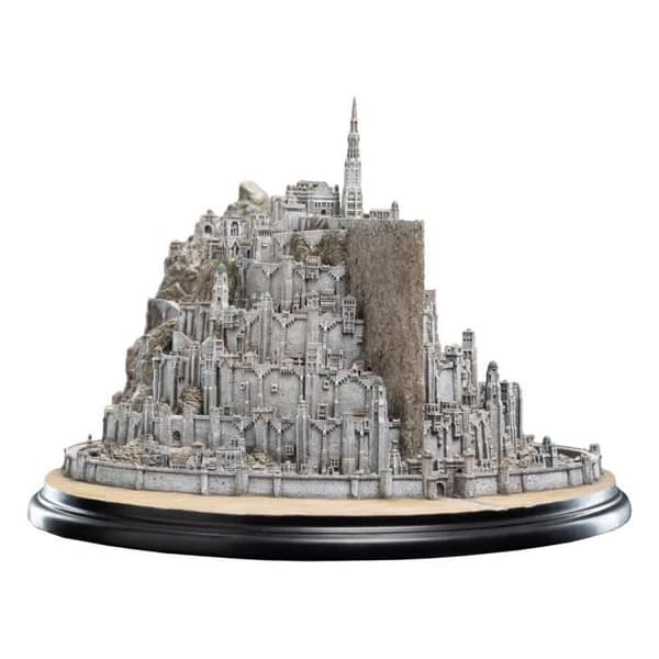 Statuett - Minas Tirith - 21 cm - Resin - Färdig och handmålad