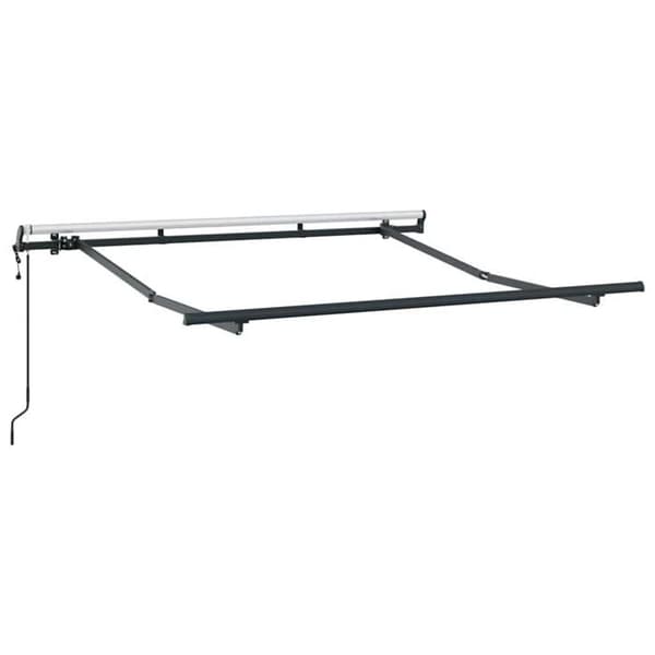 Fällbart markisram - vidaXL - Antracit - Metall - 250x200 cm - Fällbar - Hållbar - Utomhusbruk