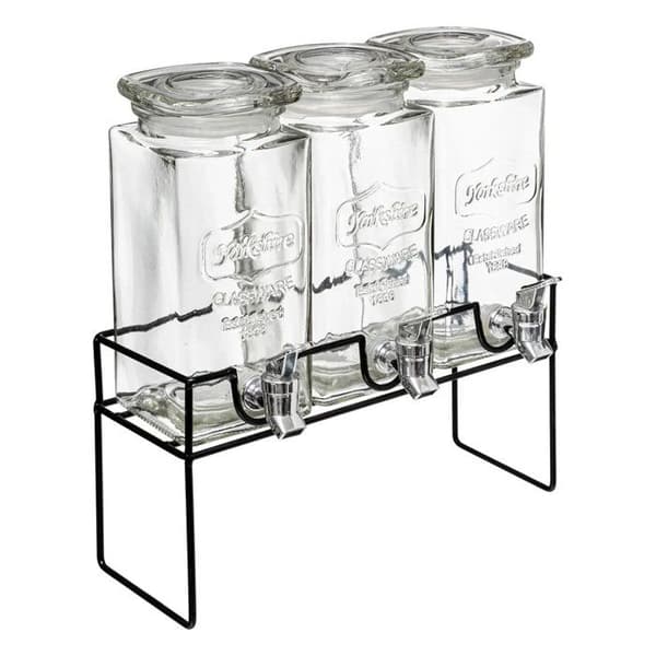 Dryckesdispenser "Modern Wood" 4,5L Transparent
