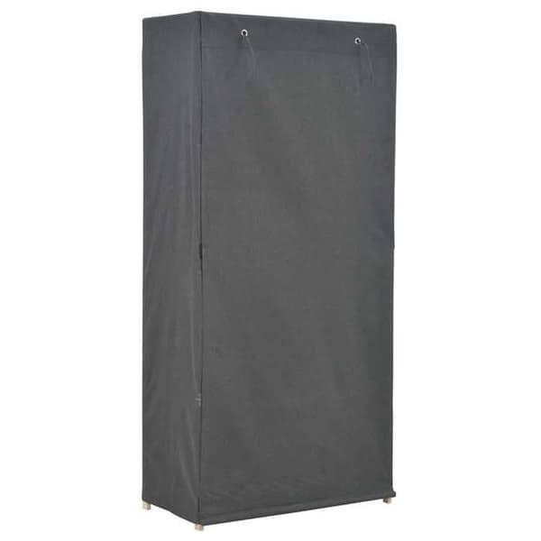 vidaXL Garderob Grå 79 x 40 x 170 cm Tyg