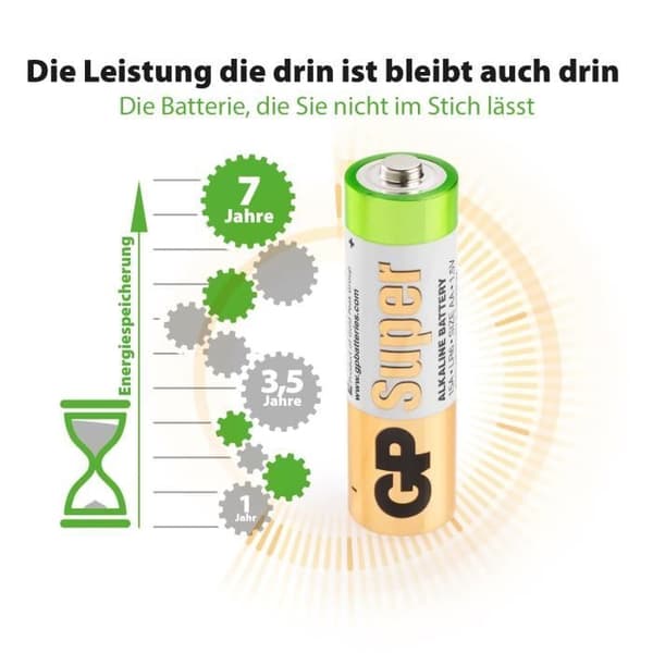 GP Batterier 4 St AA / LR06 - GP 15AE-2U4 / LR6 - Super Alkaline