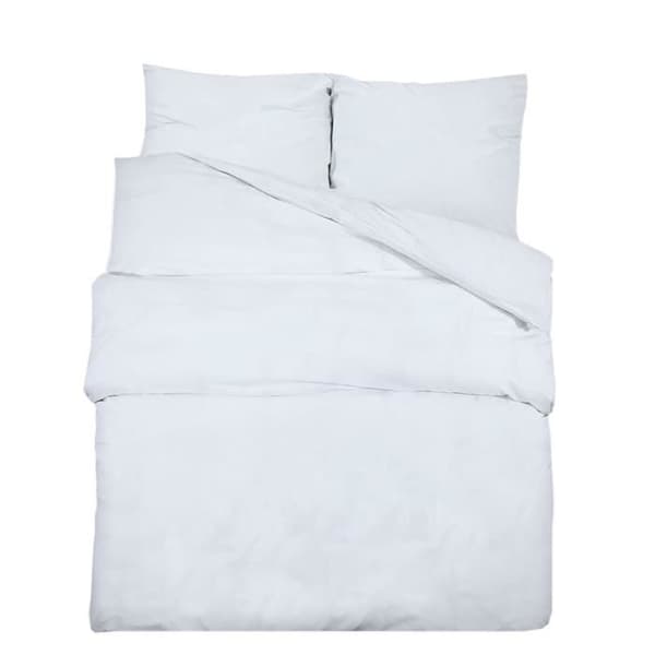 vidaXL Sängkläder Set Vit 155x220 cm Bomull 136167