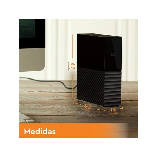 Extern hårddisk - WD - My Book - 14 TB - Automatisk backup - Svart