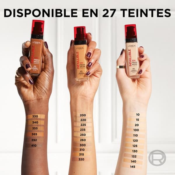 L'OREAL PARIS Infallible Foundation - Långvarig 32H - Naturlig beige