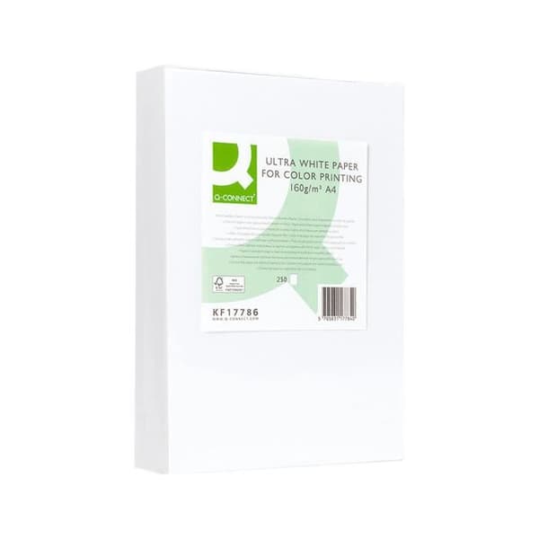 Ultravitt multifunktionspapper A4 160g/m2 - Q-CONNECT - 250 ark