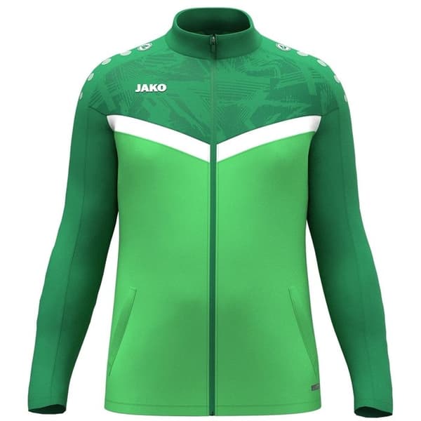 Barns polyester träningsjacka Jako Iconic - ljusgrön/grön