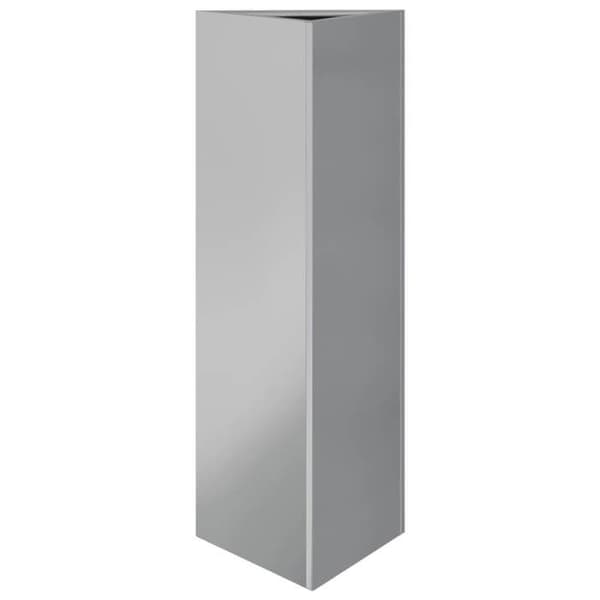vidaXL Blomlådor 2 st triangulär 30x26x75 cm galvaniserat stål 851154