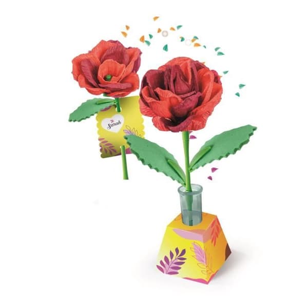CLEMENTONI - Skapa dina blommor - Rosa