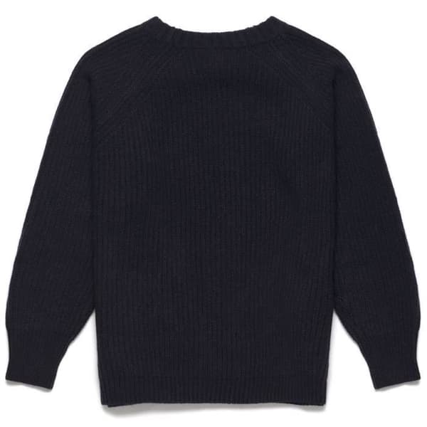 Pull Gnalp Robe di Kappa för Herr - Marinblå - Rund hals - Lammull - Flätor