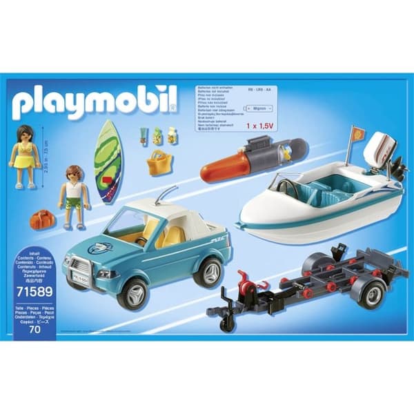 Surfer pickup med motorbåt