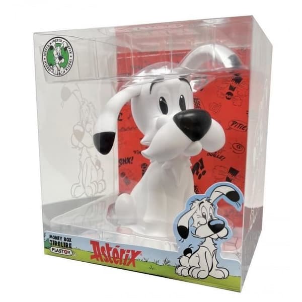 Spardosa - Plastoy - Asterix Idefix - PVC - Vit - Barn
