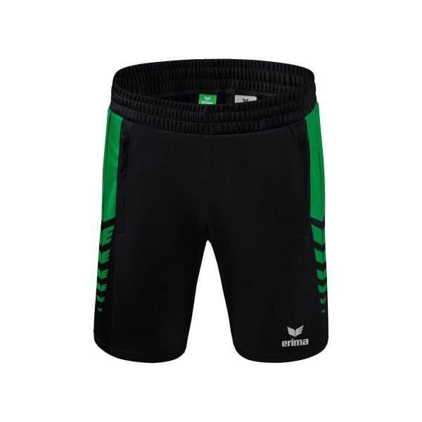 Erima Worker Six Wings shorts - svart/smaragd - S