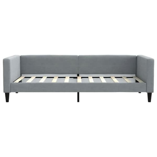 vidaXL Lätt grå sängsoffa 90x190 cm tyg 353993