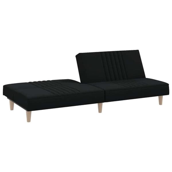 vidaXL Svart soffa-säng i tyg 351883