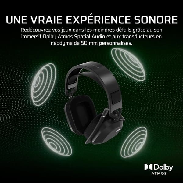 Trådlös gamingheadset Corsair HS80 Max Xbox Bluetooth Dolby Atmos - Stålgrå