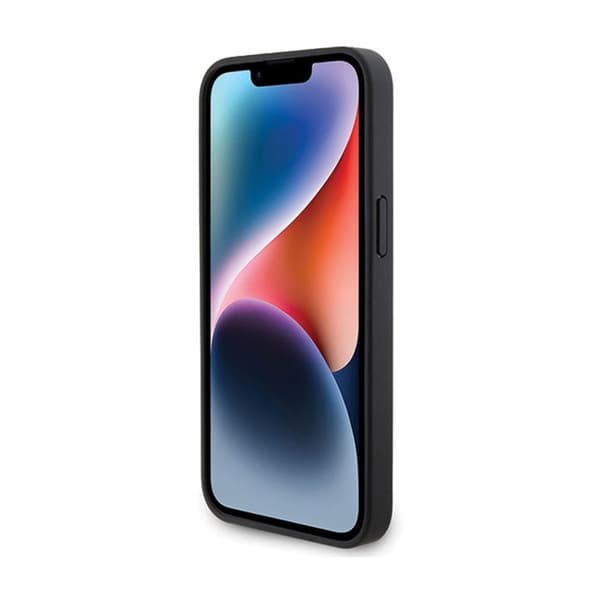 Smartphonefodral - BMW - iPhone 15 Pro - Läder - Svart - Diamantmönster
