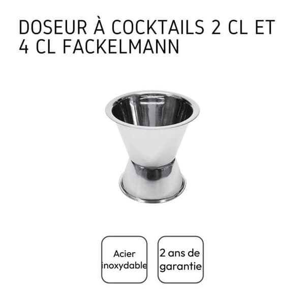 Alkoholmått för cocktails Fackelmann Bar Concept ref. 49822