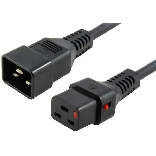 Kabel Elektrisk - MICRO CONNECT - PC1285 - 2 m - Kopplare C19 - Kopplare C20 - Svart