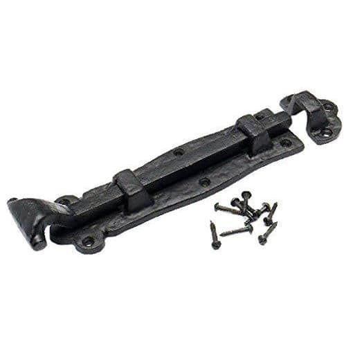 Bulk hårdvara Rak 200 mm svart paket med 1 antik - BH02027