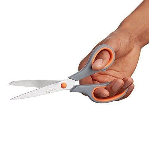 Set med 2 ergonomiska saxar 20 cm — blad i titanlegering, ambidextrösa