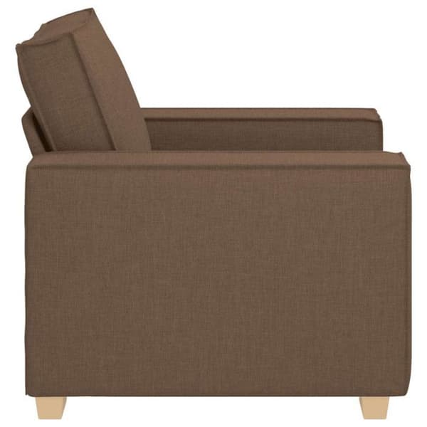 Fåtölj - Brunt - Tyg 100% polyester - 1 plats - Contemporary stil