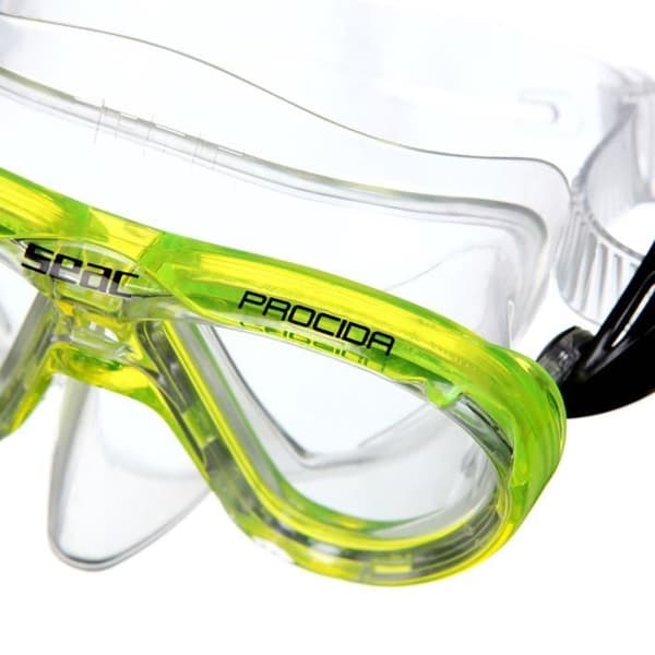 SEAC Procida Silter Clear Dykmask - Junior/Barn - Gul