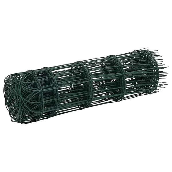vidaXL gräsmatta pulverlackerad järn 10x0,65 m