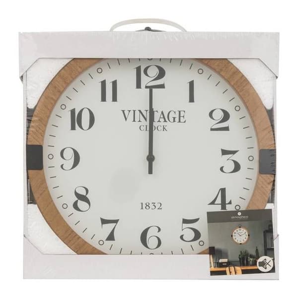 Klocka "Gousset" brun D38cm - Atmosphera Inredningsdesigner