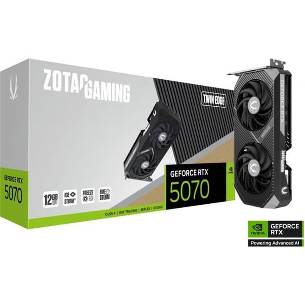 ZOTAC - Spelgrafikkort - GeForce RTX 5070 - Twin Edge - 12 GB