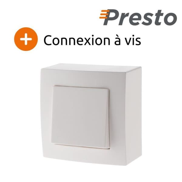 Komplett väggbrytare 10A Presto - Zenitech