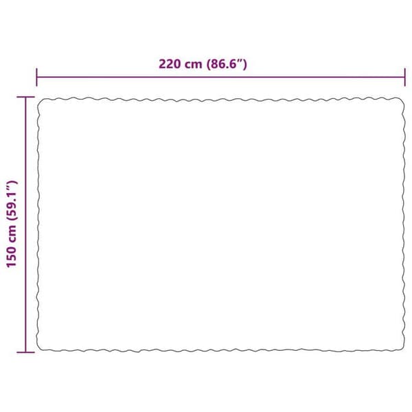 Faux päls-överdrag i kanin - vidaXL - 150x220 cm - Kamel - 4-pack - Polyester