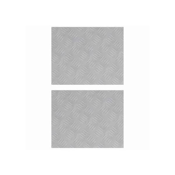 Antislip stegmatta - vidaXL - Silverfärgad - Aluminium - 50x40 cm - Rektangulär - Antislip
