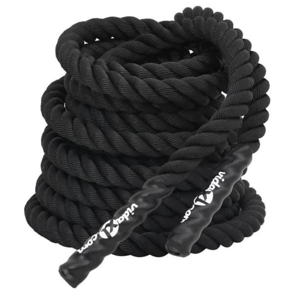 Kampkabel - VIDAXL - 15 m - 11 kg - Polyester - Svart