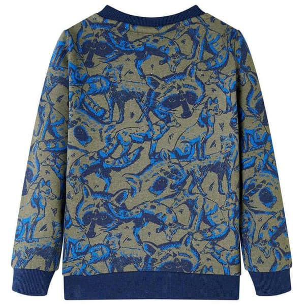 Kakifärgad sweatshirt för barn 92/104/116/128/140