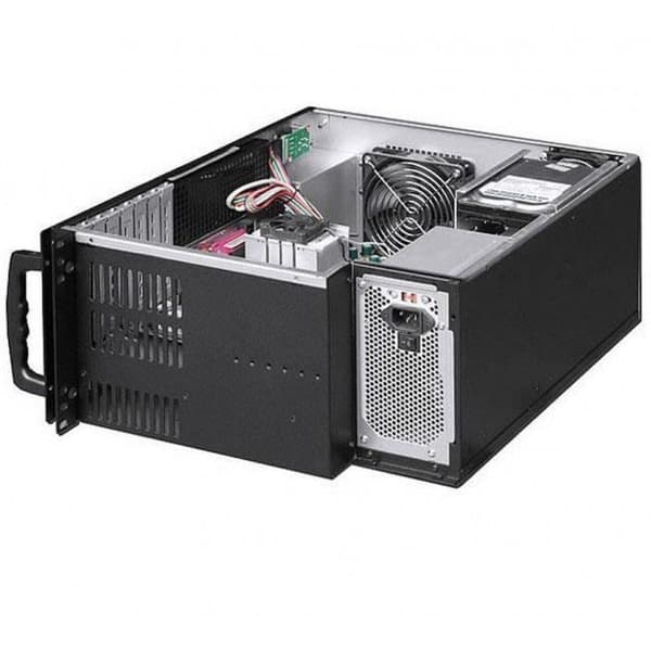 Techly I-CASE MP-P4HX-BLK6, Rack, Server, Stål, ATX, Svart, 4U