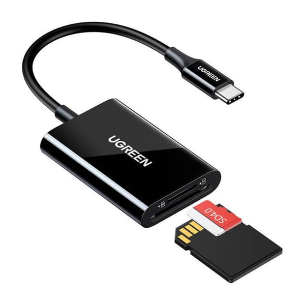 Kortläsare - UGREEN - CM265 - USB-C - 2 i 1 - Svart