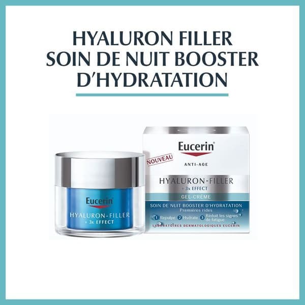 Eucerin Hyaluron-Filler + 3X Effekt Nattserum för Hydrering